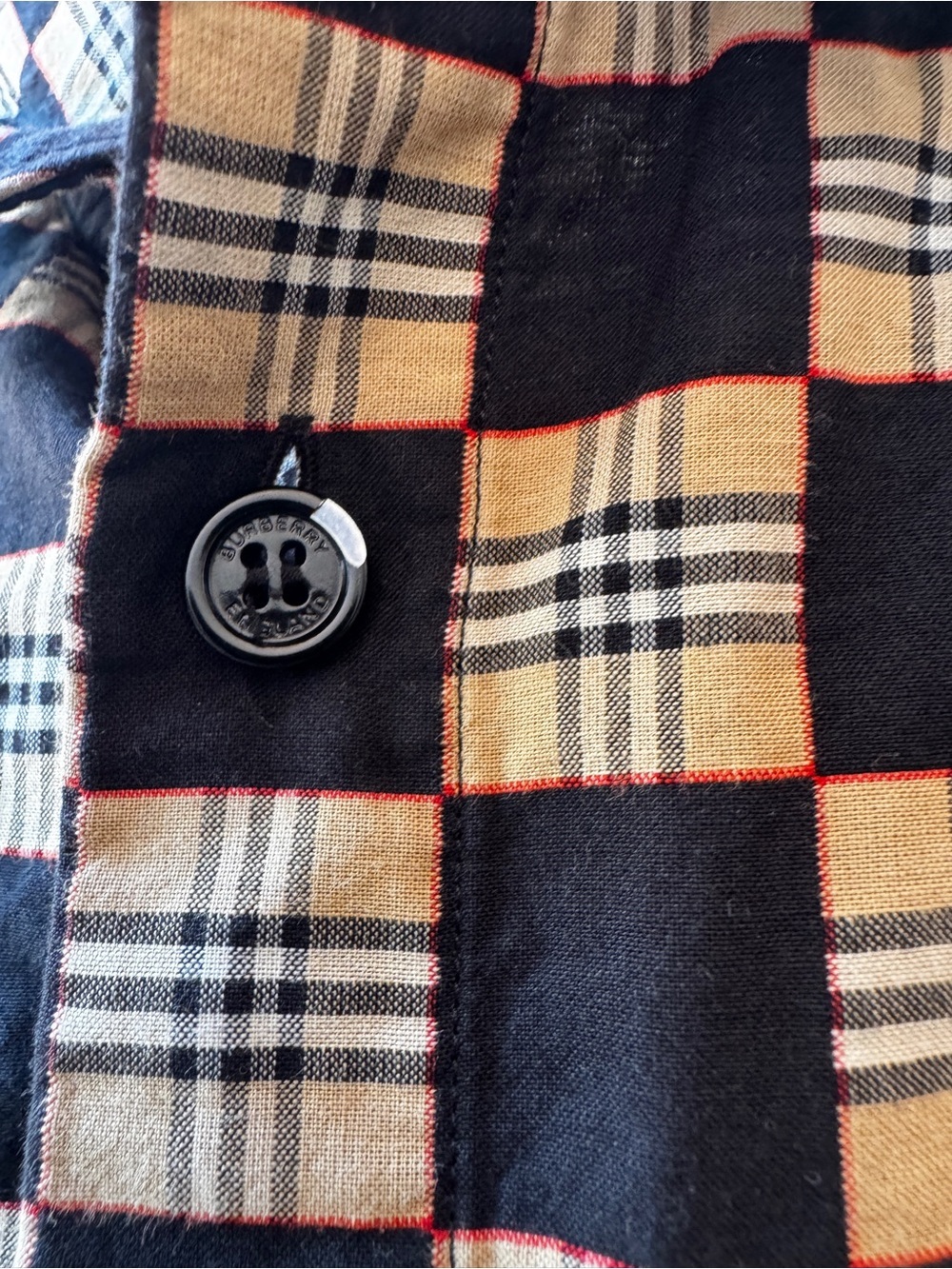 BURBERRY Men's Trulo Vintage Checkerboard Sport Shirt - Picture 4 of 9